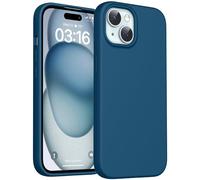 TOCOL for iPhone 15 Case, Liquid Silicone, Midnight Blue