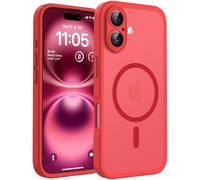 TOCOL for iPhone 16 Plus Case, Compatible with MagSafe, Red