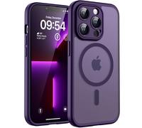 TOCOL Magnetic for iPhone 13 Pro Case 6.1-Inch, Fit for MagSafe, Upgraded [Full Camera Protection], [14FT Military Grade Drop Tested] Shockproof Slim Translucent Matte Back Cover (Midnight Purple)