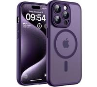 TOCOL Magnetic for iPhone 15 Pro Max Case 6.7-Inch, Fit for MagSafe, Upgraded [Full Camera Protection], [14FT Military Grade Drop Tested] Shockproof Translucent Matte Back Cover (Midnight Purple)