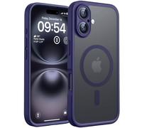 TOCOL Magnetic for iPhone 16 Case 6.1-Inch, Fit for MagSafe, Upgraded [Full Camera Protection], [14FT Military Grade Drop Tested] Shockproof Slim Translucent Matte Back Phone Cover (Midnight Purple)