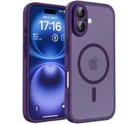 TOCOL Magnetic for iPhone 16 Plus Case 6.7-Inch, Fit for MagSafe, Upgraded [Full Camera Protection], [14FT Military Grade Drop Tested] Shockproof Slim Translucent Matte Back Cover (Midnight Purple)