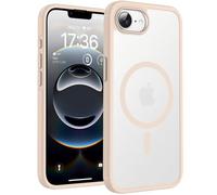 TOCOL Magnetic for iPhone 16e Case 6.1-Inch 2025 Edition, Fit for MagSafe, [14FT Military Grade Drop Tested Protection], Shockproof Slim Anti-Fingerprint Translucent Matte Back Phone Cover (Gold)