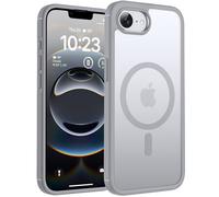 TOCOL Magnetic for iPhone 16e Case 6.1-Inch 2025 Edition, Fit for MagSafe, [14FT Military Grade Drop Tested Protection], Shockproof Slim Anti-Fingerprint Translucent Matte Back Phone Cover (Gray)