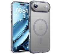 TOCOL Magnetic for iPhone Air Case 6.5-Inch, Compatible with MagSafe, Full Camera Protection, Built-in Magnetic Ring, Drop Protection Shockproof Translucent Matte for iPhone 17 Air (Titan Gray)