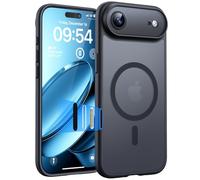 TOCOL Magnetic for iPhone Air Case with Camera Control Capture Button, Compatible with MagSafe, Built-in Magnetic Ring, Drop Protection Translucent Matte for iPhone 17 Air (Key Black)