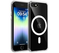 TOCOL Magnetic for iPhone SE 3/2 (2022/2020 Edition), iPhone 8/7 Case 4.7-Inch, Fit for MagSafe, [Never Yellowing] [14FT Military Grade Drop Tested] Military Shockproof Slim Protection Cover (Clear)