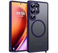 TOCOL Magnetic for Samsung Galaxy S25 Ultra Case, Fit for MagSafe, Upgraded [Full Camera Protection], Shockproof Slim Thin Translucent Matte Back for S25 Ultra Case (Midnight Purple)