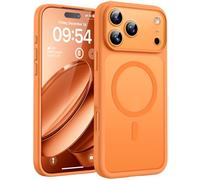 TOCOL Magnetic Only for iPhone 17 Pro Max Phone Case 6.9-Inch, Compatible with MagSafe, Full Camera Protection, Built-in Magnetic Ring, Drop Protection Shockproof for 17 Pro Max (Orange)