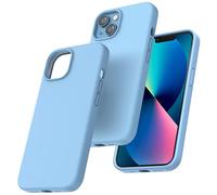 TOCOL Silicone for iPhone 13 Case 6.1-Inch, Liquid Silicone Multi-Color Slim Silky-Soft Touch Anti-Scratch Shockproof Protective Phone Cover, Sierra Blue