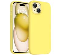 TOCOL Silicone for iPhone 15 Case, Liquid Silicone Slim Silky-Soft Touch, Multi-Color Anti-Scratch Shockproof for iPhone 15, Yellow