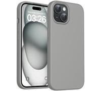 TOCOL Silicone for iPhone 15 Case, Liquid Silicone Slim Silky-Soft Touch, Multi-Color Anti-Scratch Shockproof for iPhone 15, Titan Gray