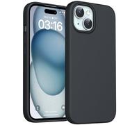 TOCOL Silicone for iPhone 15 Case, Liquid Silicone Slim Silky-Soft Touch, Multi-Color Anti-Scratch Shockproof for iPhone 15, Black