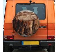 Tocón De Roble Funda Para Neumático Durable Coche Vehículo Rueda Funda Antipolvo Cubierta Para Ruedas De Repuesto Para Accesorios Trailer Travel