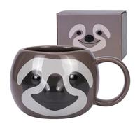 ToCooTo Sloth Mug 16 oz Ceramic Coffee Mug 3D Porcelain Tea Mug for Women Kawaii Cup Sloth Gifts for Women Christmas Gifts Housewarming Holiday Birthday Gifts for Women Men Mom Kids and Friend