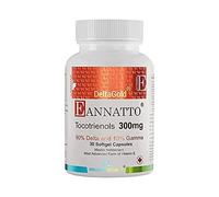 Tocotrienols Vitamin E Supplement Annatto Derived - DeltaGold, Tocopherol Free, Supports Cholesterol, Inflammation, Brain & Skin Health (300 mg, 30 Softgels)