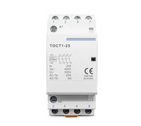 TOCT1-25 4P 25A 2NC2NO 4NC 4NO 220V/230V 50/60HZ Din rail Household AC Modular contactor(220V,2NO2NC)