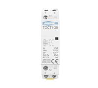 TOCT1 2P 25A 220V/230V 50/60HZ Din rail Household ac Modular contactor 2NO 2NC or 1NO 1NC(20A 2NC)