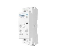 TOCT1 2P 25A AC 220V/230V 50/60HZ Din rail Household ac Modular contactor 110V 230V 24V NO NC(1NO1NC,24V)