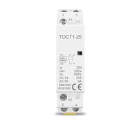 TOCT1 2P 25A AC 220V/230V 50/60HZ Din rail Household ac Modular contactor 110V 230V 24V NO NC 1pcs(2NC,24V)