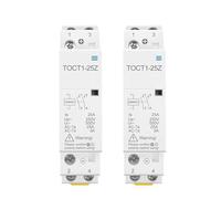 TOCT1 2P 25A DC 12V 24V Coil 220V/230V 50/60HZ Din Rail Ac Modular Contactor 2NO Or 1NO 1NC 1Pcs(DC 24V 2NO)