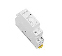 TOCT1 2P 25A DC 12V 24V Coil 220V/230V 50/60HZ Rail Household AC Modular Contactor 2NO or 1NO 1NC(DC 24V 2NO)