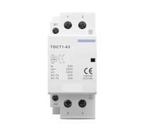 TOCT1 2P 63A 110V COIL 230V/220V 50/60Hz Din Rail Household AC Modular Contactor 2NO 1NC 1NO 1Pcs(2P 63A 110V 2NC)