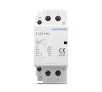 TOCT1 2P 63A 1NC1NO 2NO 2NC 220V/230V 50/60Hz Din Rail Household AC Modular Contactor 1Pcs(1NO1NC)
