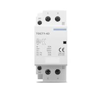 TOCT1 2P 63A 220V/230V 50/60HZ Din Rail Household AC Modular Contactor 2NO 2NC OR 1NO 1NC 1Pcs(1NO 1NC)