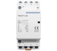 TOCT1 4P 25A 220V/230V 50/60Hz Din Rail (4NO 110V)