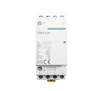 TOCT1 4P 25A 220V/230V 50/60HZ Din rail Household ac Modular contactor 4NO CZAOINCU(110V,2NO2NC)