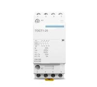 TOCT1 4P 25A 2NC 2NO 220V/230V 50/60HZ Din Rail Household Ac Modular Contactor 1Pcs(110V,4NO)