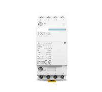 TOCT1 4P 25A 2NC 2NO 220V/230V 50/60HZ Din rail Household ac Modular contactor(220V,2NO2NC)
