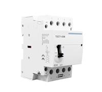 TOCT1 4P 63A 220V/230V 50/60Hz Din Rail Household AC Modular Contactor With Manual Control Switch 4NO Or 2NO 2NC Or 4NC 1Pcs(2NO2NC)