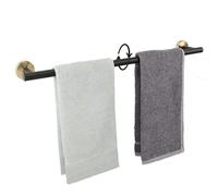 TocTen Bath Towel Bar - Thicken SUS304 Stainless Steel Bathroom Towel Holder, Towel Rod for Bathroom Heavy Duty Wall Mounted Towel Rack Hanger (24IN, Black Gold)
