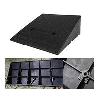 TOCTUS Driveway Ramp For Low Cars, Plastic Curb Ramp Lightweight Portable Threshold Ramp For Sidewalk, Car, Wheelchair, 3-22cm High Optional (Color : Black, Size : 40x60x22cm(16x24x8.7in))