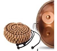 TOCTUS Handpan Rattan Rope, 22inch Steel Drum Wrapped Braided Rope, Handmade Hand Drum Decoration Woven Rope, Percussion Instruments Accessories