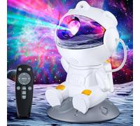 TOCVEOE Astronaut Galaxy Projector 360° Rotating Star Lamp 8 Nebula Modes 2 Star Modes with Speed Brightness Adjustable Remote Control Dimmable LED for Kids Bedrooms Adult Home Decor