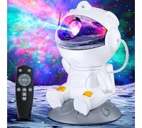 TOCVEOE Astronaut Starry Sky Projector LED Star Projector with 8 Nebula Modes 2 Star Modes Remote Control 360° Rotatable Home Cinema Lighting Bedroom Projector Lamp for Children Adults Gift