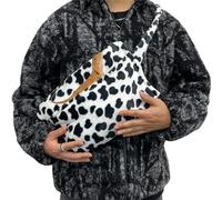 Tocwick Adjustable Bearded Dragon Carrier Leopard Gecko Sling Bag for Lizards Chameleons Hamster and Small Animal Reptile Pets Outdoor Travel Supplies (Cow)