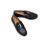 Tod's Mens City Gommino Leather Driving Shoes, Black Loafers BLACK 10