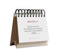 Tod ay in History Perpetual Calendars, Daily World History Facts Desktop calendar 2026, Page A Day Box Calendar with Historical Info for Every Day of The Year for School Home Decor