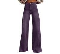 Today 2025 Clearance Wide Leg Jeans for Women UK Ladies Baggy Bootcut Denim Pants Loose Casual Y2K Streetwear Plus Size High Waisted Trousers Stuff for 1 Pound