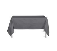 TODAY 257531 Cotton Tablecloth 140 x 240cm, Cotton, Canon de fusil/Gris Anthracite, 140x240 cm