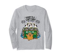 Today A Capy Day Funny Capybara Pun Seagull 2nd Grade School Long Sleeve T-Shirt