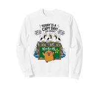 Today A Capy Day Funny Capybara Pun Seagull 2nd Grade School Sweatshirt
