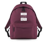 Today a Whole Bunch of Nope Backpack Rucksack 18L Bag - 42 x 31 x 21cm