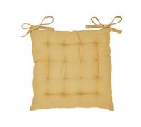 Today Chair cushion Assise Matelassee 38/38 Panama TODAY Essential Ocre in Yellow 38x38 cm