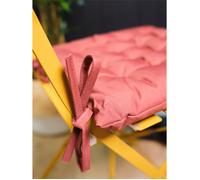 Today Chair cushion Assise Matelassée 40/40 Polyester Terracotta Spirit Garden 22 in Red 40x40 cm