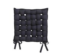 Today 'Cotton Woven Seat Cushion 40 x 40 cm Cotton, Cotton, black, 40x40x4 cm